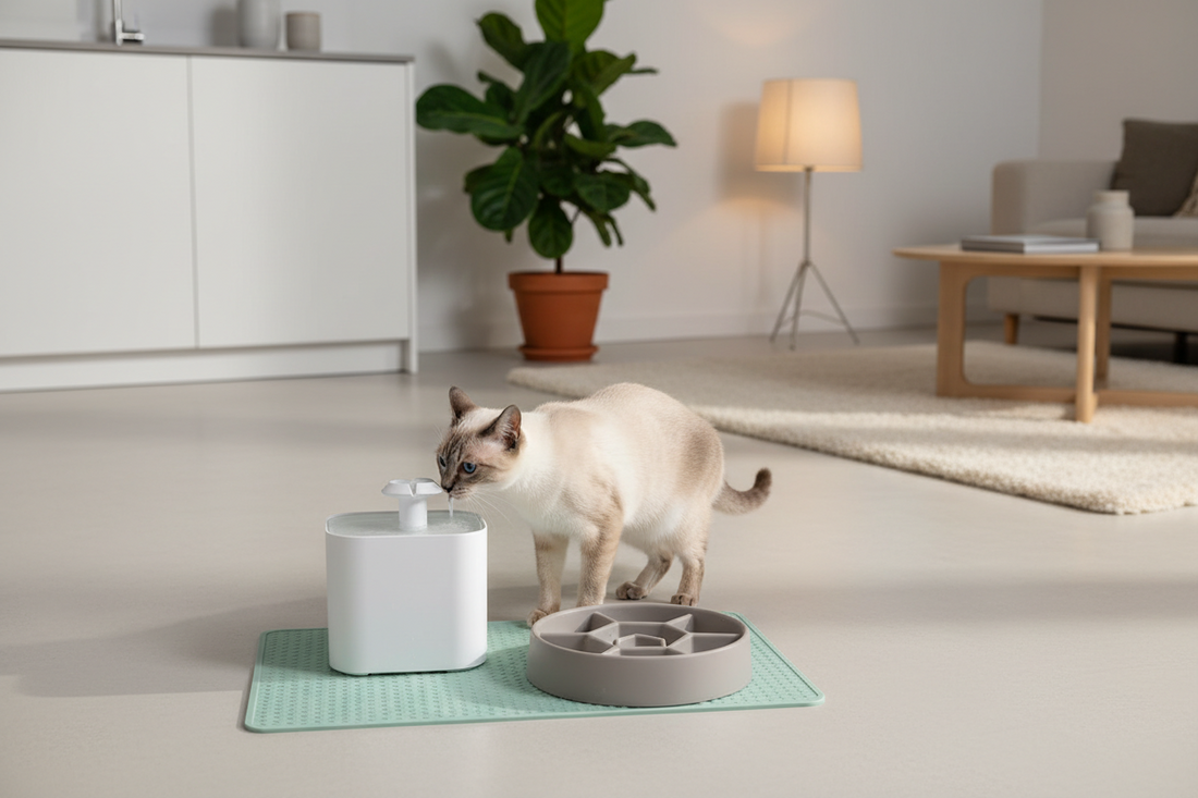 Upgrade Your Pet’s Dining Experience: Why Slow Feeders and Water Fountains Are Game-Changers