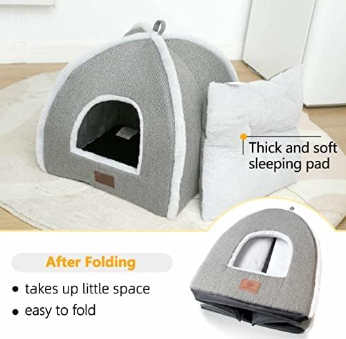 Cat Beds for Indoor -Cat Cave House Tent for Kittens and Laege Pets - Image 4