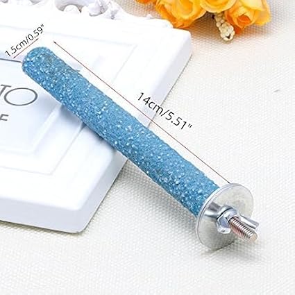1Pc Color Random Bird Perch Stand Toy Wood Parrot Perch Stand Grinding Claw - Image 9
