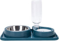 JiangYanus Double Dog Cat Bowls, Pet Water and Food Bowl Set by JiangYanus