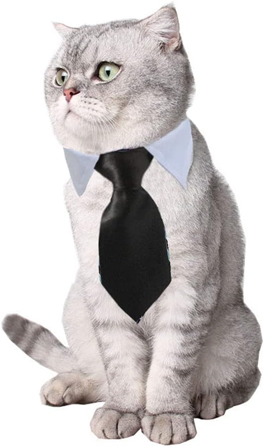 8 Pieces Pets Dog Cat Bowtie Pet Sunglasses Pet Costume Adjustable Formal - Image 3