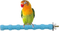 Hypeety Wood Perch Stand Paw Grinding Stick Toy Colorful Pet Bird Cage Stand by Hypeety