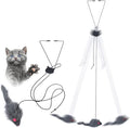 Kalimdor Interactive Cat Feather Toys, Retractable Teaser Toy ，Hanging by Kalimdor