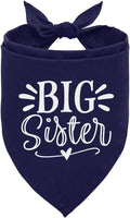 Big Sister Dog Bandanas, Dark Blue Dog Bandana, Pet Triangle Scarf Accessories by ZPPRJF
