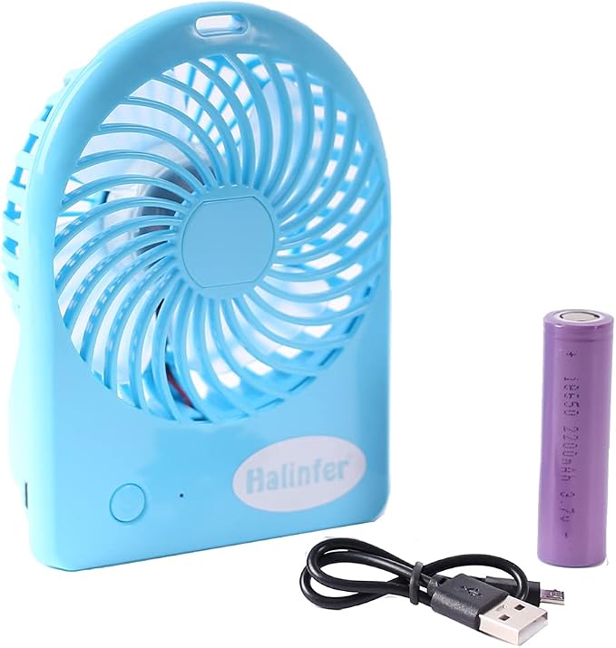 halinfer Portable Mini Fan for Cat Backpack Carrier, USB Rechargeable Battery - Image 2