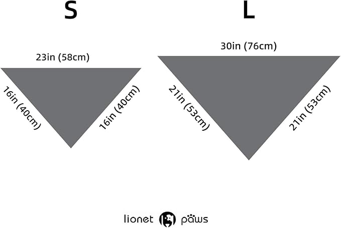 Lionet Paws Dog Bandana Washable Cotton Handkerchief Scarf Triangle Bandana - Image 6