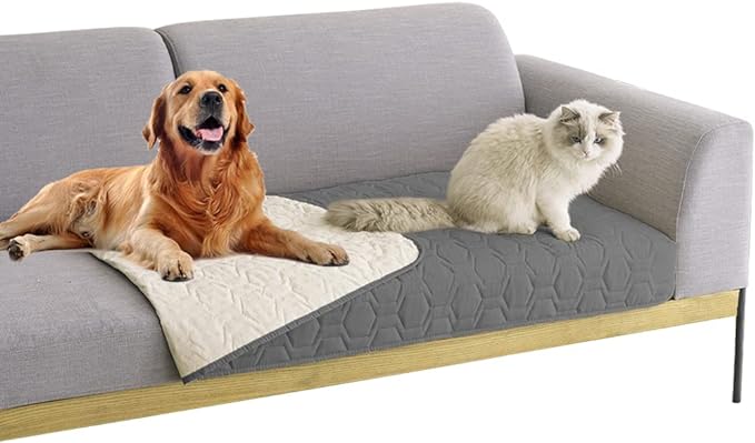 Waterproof and Non-Slip Dog Bed Cover and Pet Blanket Sofa Pet Bed Mat ，car by TcksstexFauxFurDogBedCover