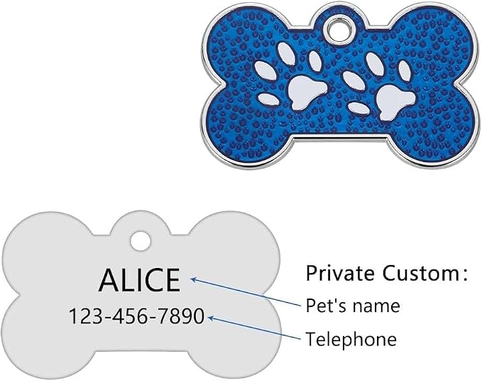 Personalized Dog Cute Paw Pet ID Tag - Image 3