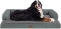 Large Dog Bed Orthopedic Washable: Dark Grey Dog Bed by Mekiy
