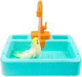 kathson Bird Bathtub, Parrot Shower Box, Automatic Parakeet Bathtub by kathson