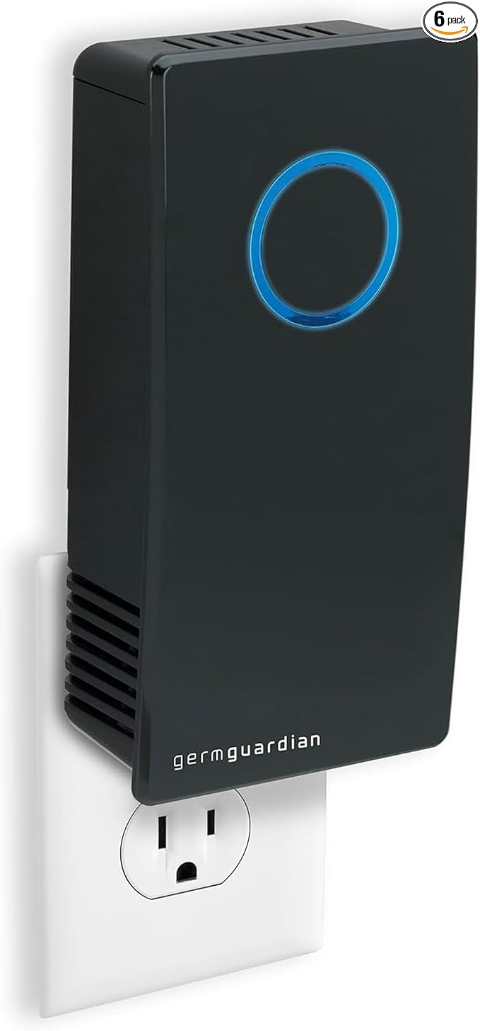 Germ Guardian GG1100B 7” Pluggable Small Air Purifier, Small Room Wall Air by GuardianTechnologies