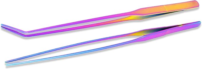 Mandala Crafts 15 Inches Rainbow Stainless Steel Straight and Curved Aquarium - Image 2
