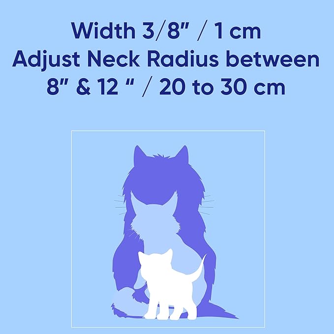 Pawtitas Personalized Blue Reflective Cat Collar – Adjustable Custom Collar - Image 8