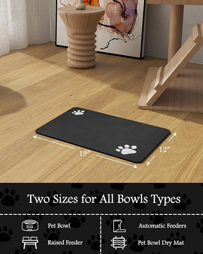 Pet Feeding Mat-Absorbent Dog Mat - Image 7