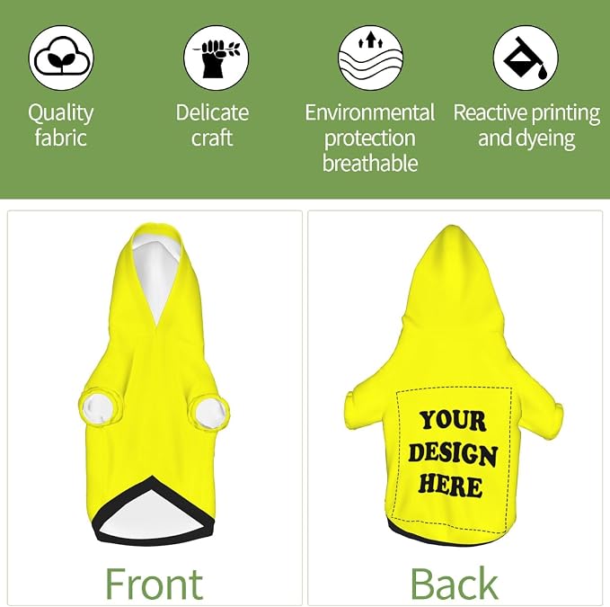 Personalized Chihuahua Dog Hoodie, Custom Pet Warm Sweatshirt Costume - Image 4