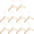 Wooden Dog Hangers 8.66 Inch Small Pet Hangers Wear-Resistant Solid Wood by WHAMVOX