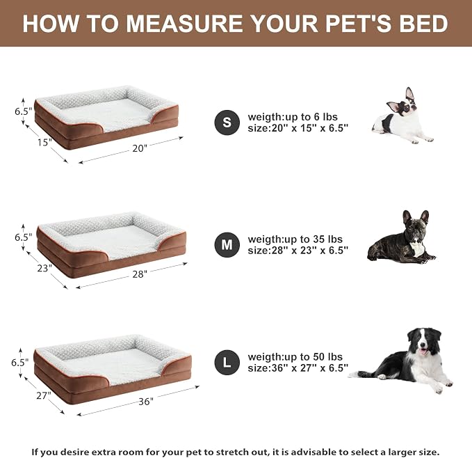 Orthopedic Dog Bed for Medium Dogs, Egg Crate Foam Bed for Medium Dogs - Image 4