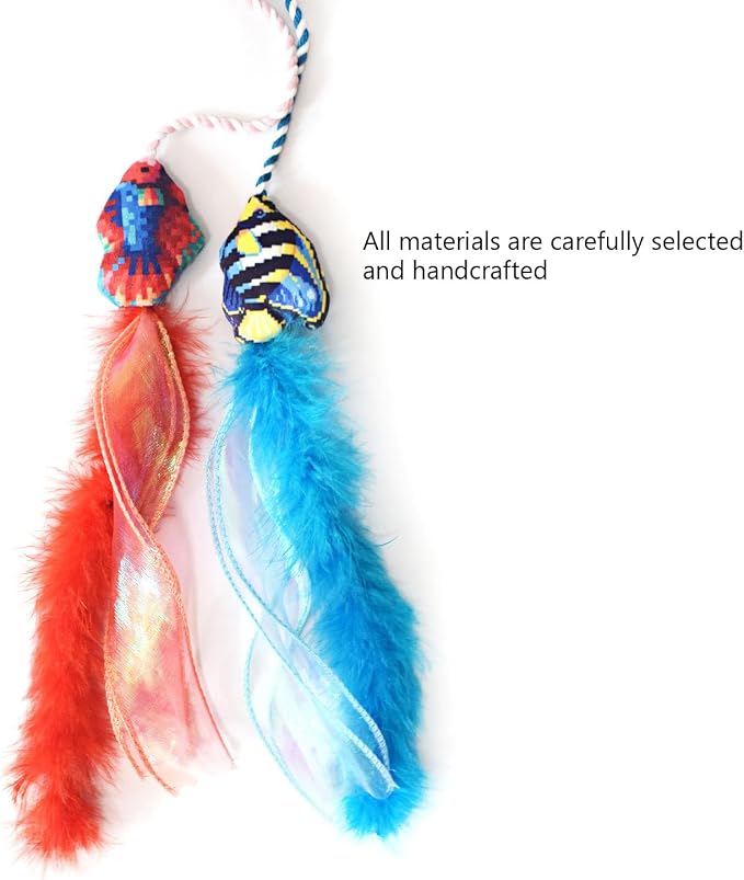 IUHKBH Cat Wand Toy, Saft Kitty Toy - Image 3