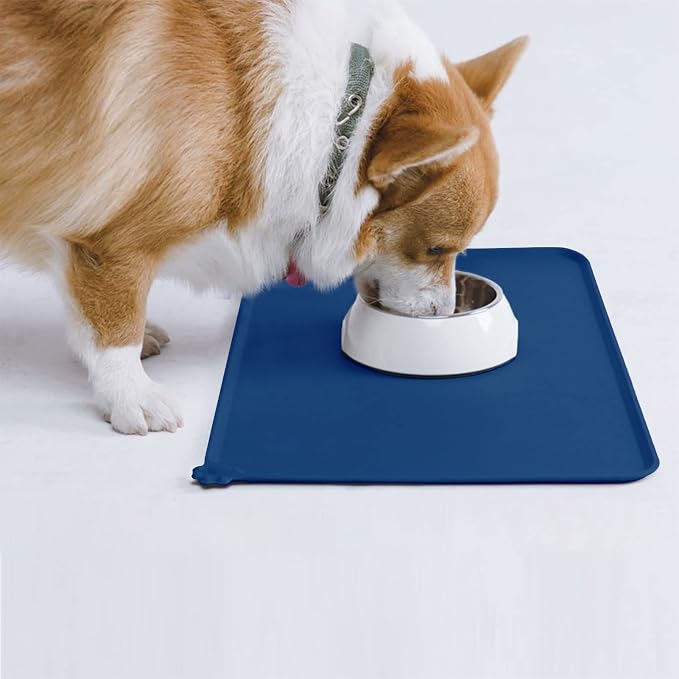 AUDWUD Silicone Waterproof Pet Feeding Mats, Anti Slip Bowl Pad, Dog Mat - Image 7