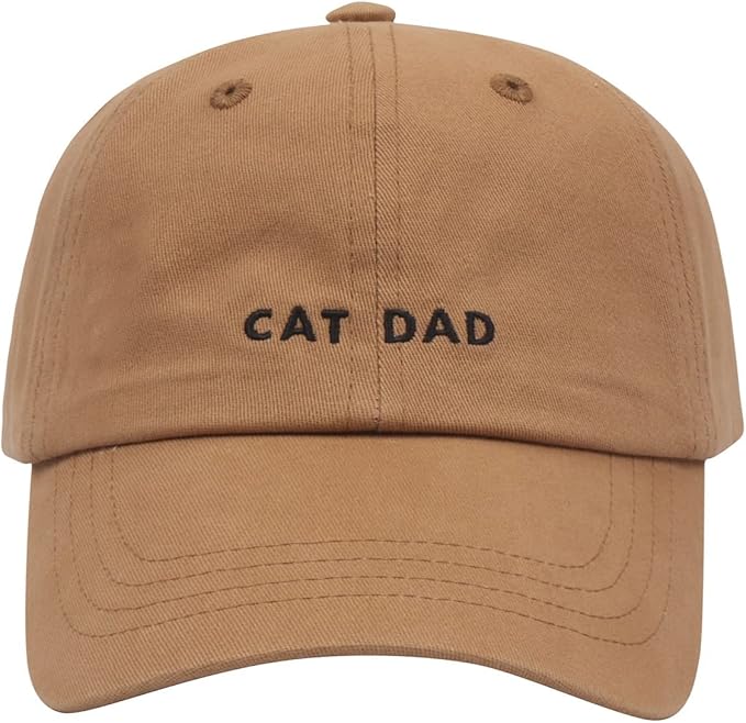 Cat Mom & Dad Hats for Proud Cat Parents | for Men & Women | Embroidered Text by Hatphile