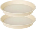 2 Pack of 20 21 inch Plant Saucer Round, Deep Plant Saucers by Bleuhome