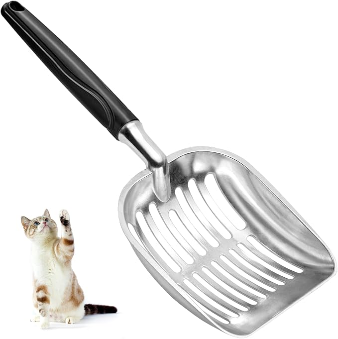 Cat Litter Scoop, Metal Cat Scooper, Plastic Handle Scoop, Sifting Shovel – by Showvigorismorethanjustabranditsalifestyle