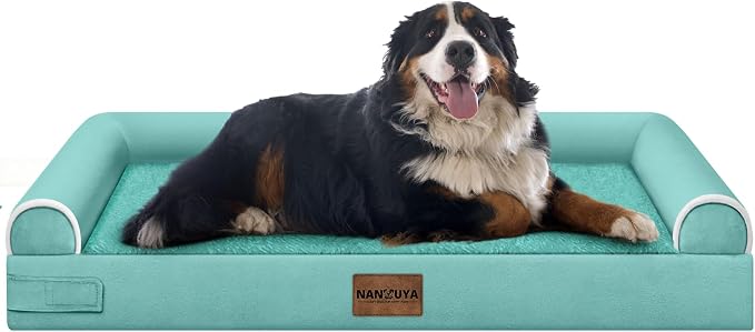 Large Dog Bed Orthopedic Washable: Jumbo Dog Bed Bolster Extra Large Dogs Egg by Nanuya