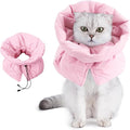 Cat Recovery Collar, Soft Adjustable Cat Cone Alternative, Lightweight by Ceenllim