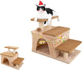 3-in-1 Pet Stairs for Cats for High Bed, Adjustable Dog Steps, Modular 3-Tier by Hapineko