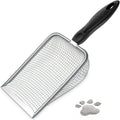 Cat Litter Scoop, Sturdy Litter Cleaner Corner Shovel, Stainless Steel Mesh by UMUACCAN