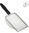 Cat Litter Scooper with Holder, Sturdy Litter Cleaner Corner Shovel, Stainless by Unknown