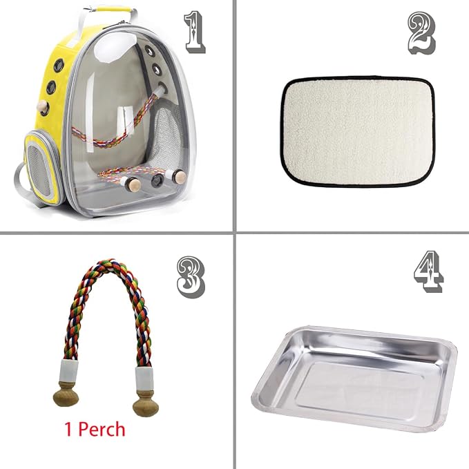 Bird Traval Carrier Cage, Vet Transport School Bag - Image 2