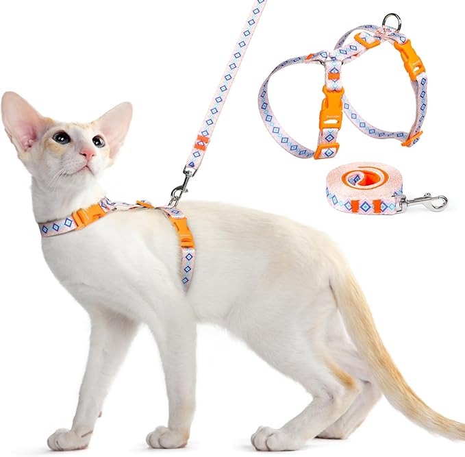 Dooradar Cat Harness and Leash, Escape Proof Adjustable Kitten Vest, by Dooradar