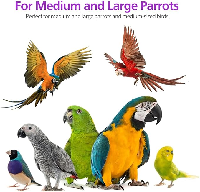 RUBY.Q 3 Pack Large Parrot Toy, 20in Bird Parrot Toy, African Grey and a - Image 5