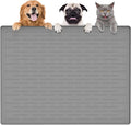 Largest Dog Food Mat, 39.5"x29.5" Silicone Dog and Cat Mat by Goldleaf