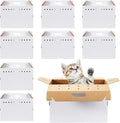 Kisston 12 Pieces Cardboard Pet Carriers 17.5 x 8.5 x 15 Inches by Kisston