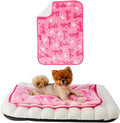 Franco Pet Barbie Super Soft Cozy Waterproof Sherpa-Backed Blanket Throw by Franco