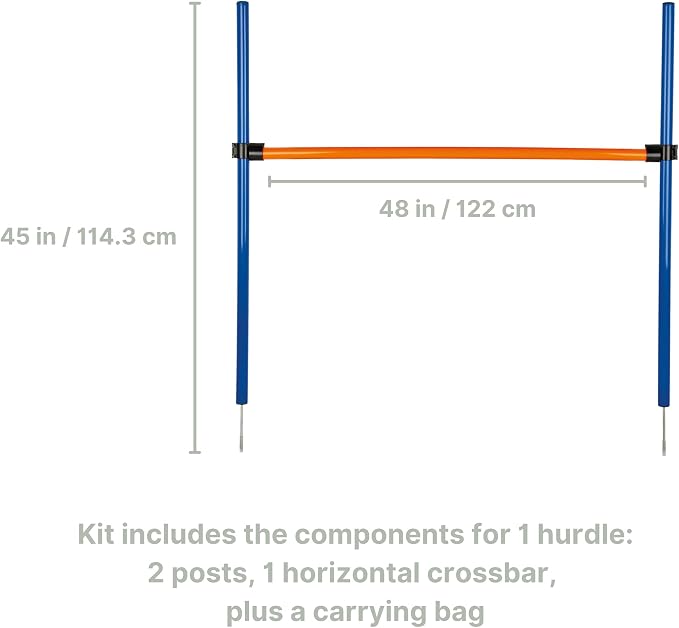 TRIXIE Agility Hurdle Adjustable Dog Jump, Dog Obstacle Course Equipment 1 x - Image 7