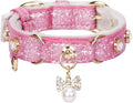 PetsHome Cat Collar, Dog Collar, PU Leather Adjustable Pet Collar by PetsHome