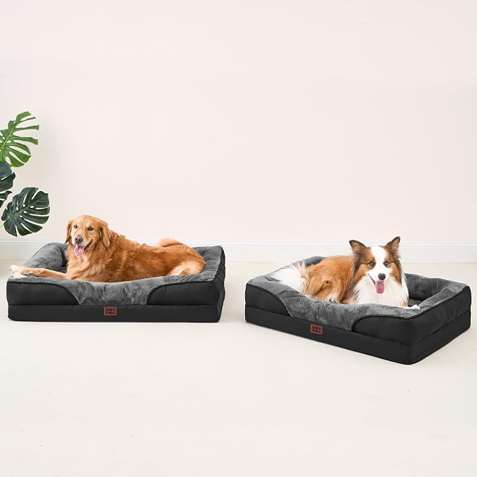 EHEYCIGA Orthopedic Dog Bed for Large Sized Dog, Waterproof Liner & Washable - Image 9