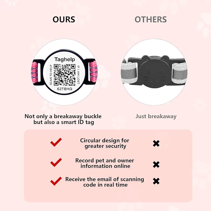 Kitten Collars with Bell & QR Code Name Tag - Image 6