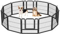 Yaheetech Dog Playpen Outdoor, 24 inch 24 Panels Dog Pen Indoor Heavy Duty by Yaheetech