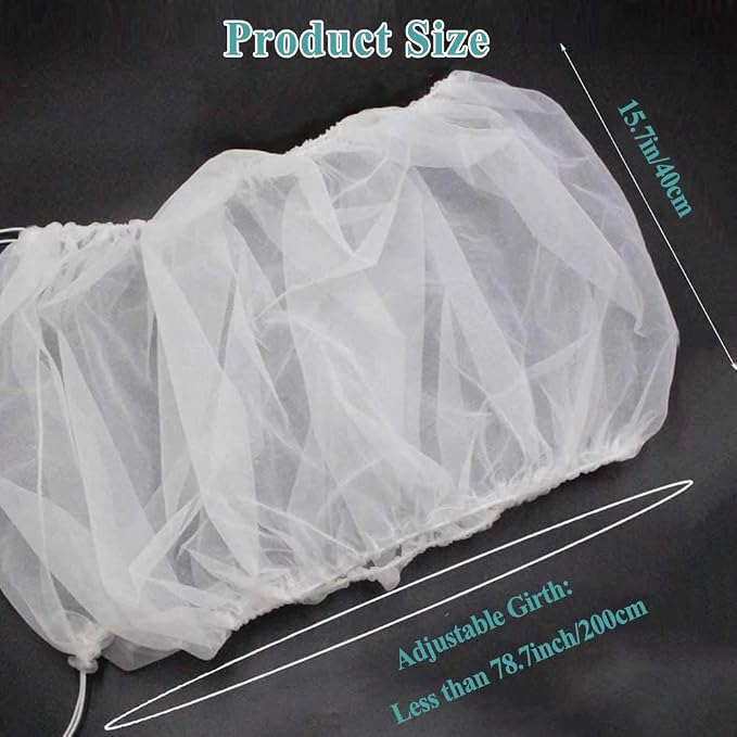 ASOCEA Bird Cage Seed Cather, Universal Adjustable Birdcage Cover Skirt Nylon - Image 2