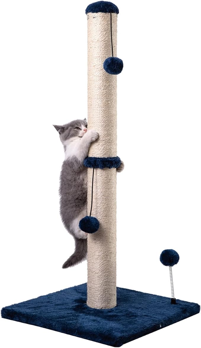 MECOOL 34“ Tall Cat Scratching Post Premium Basics Kitten Scratcher Sisal by MECOOL