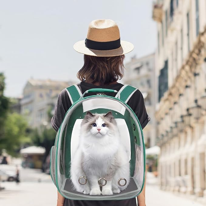 Pet Backpack Carrier, Bubble Backpack Cat Carrier, Pets and Small Dogs - Image 3