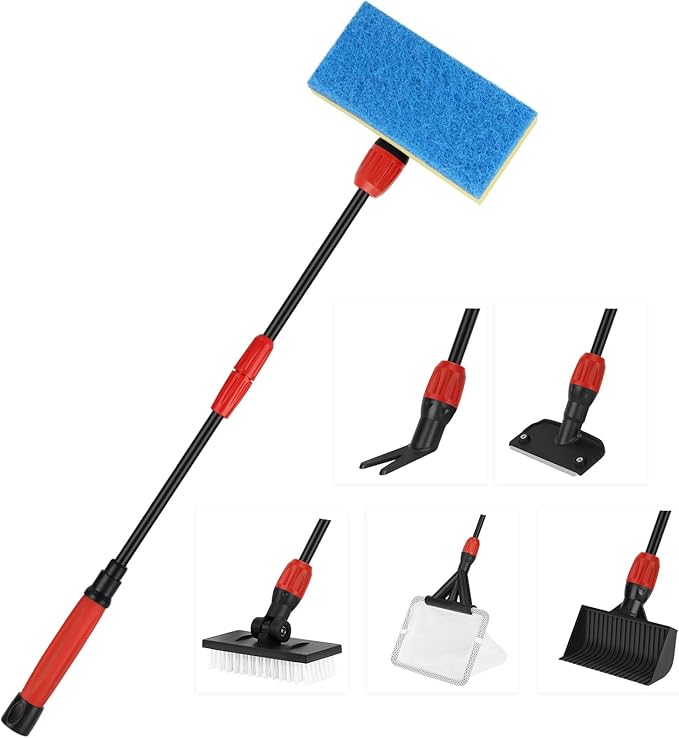 hygger Easy Clean Fish Tank Cleaner, 6 in 1 Aquarium Cleaning Tools Kit by hygger