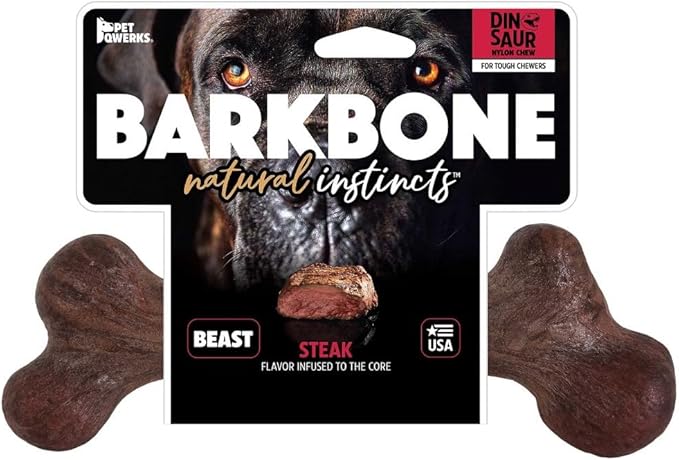 Pet Qwerks Dinosaur BarkBone - Image 3