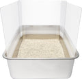 9PCS Cat Litter Box Pee Shields, Transparent Easy Clean Splash Guard by Allcomersarefriends