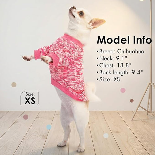 1 Pc Dog Sweaters for Small Dogs Girl Boy Winter Fleece Clothes Warm Soft Dog - Image 2