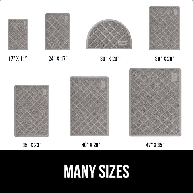 GORILLA GRIP Cat Litter Box Mat, Water Resistant, US Designed Kitty Litter - Image 6
